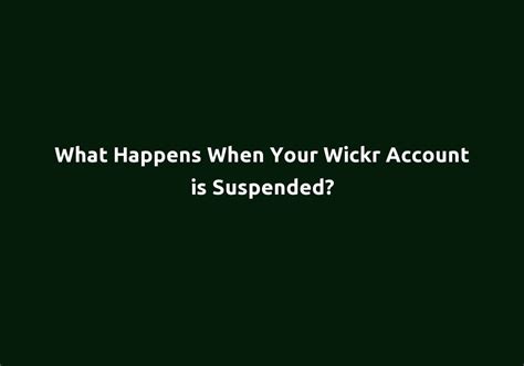 The First Thing You Should Do if Your Unemployment Account Got Suspended If you receive unemployment benefits through your state of residence, you likely have a lot on your mind. . Wickr account suspended